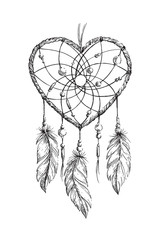 Dreamcatcher Heart illustration