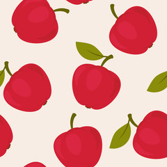 Apples seamless pattern