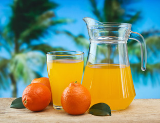 tangerine and juice