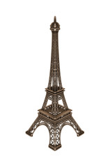 Eiffel tower isolated.