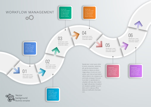 Workflow, Timeline, Process Chart #Vector Graphics