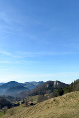 Fototapeta premium Aussicht Natur mit Himmel und Sonne