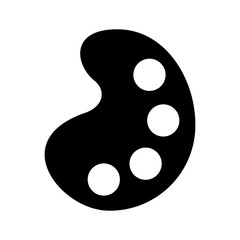 pallete paint isolated icon vector illustration design