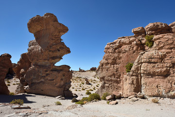 Strange rock formations in Altiplano, Bolivia