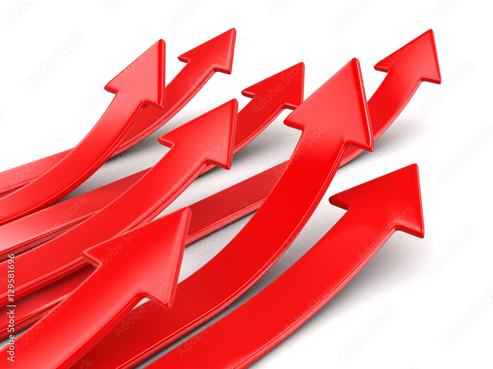 Poster arrows up. image with clipping path