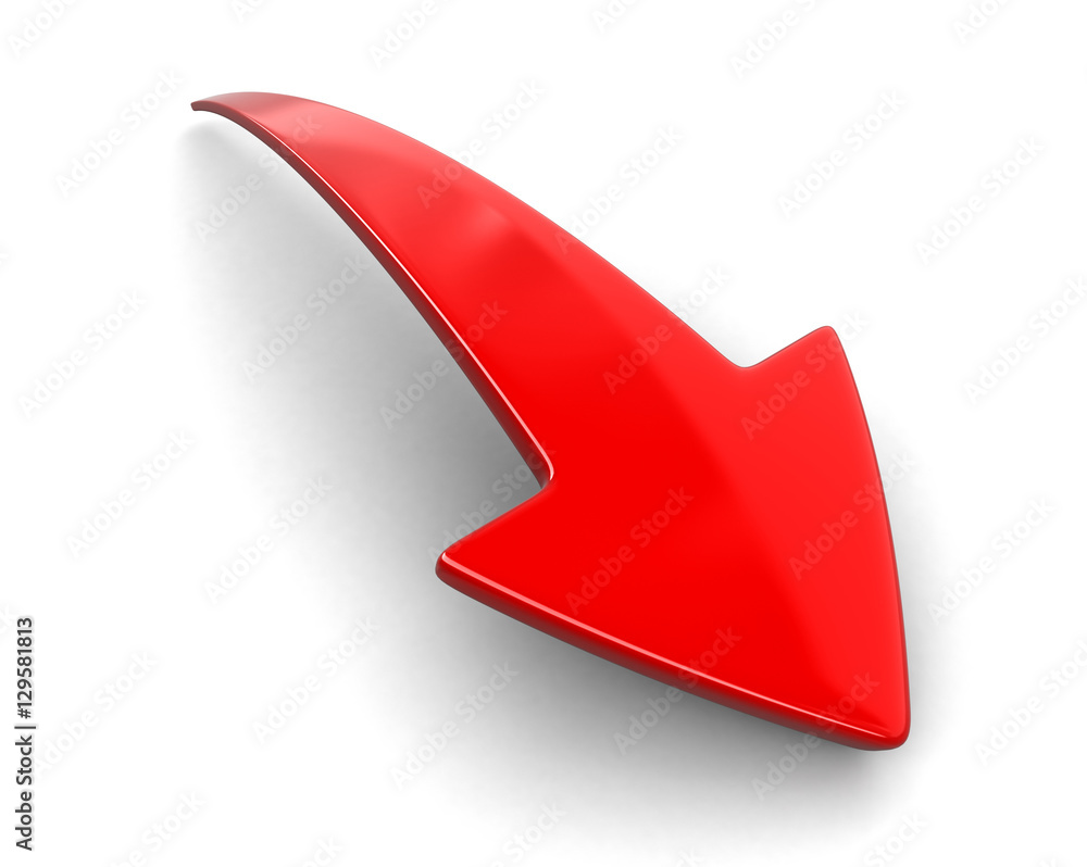 Poster 3d arrows. image with clipping path