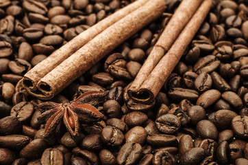 Cinnamon and coffee