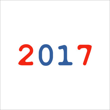 2017 Calendar front icon vector