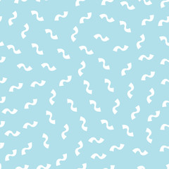 Abstract geometric  blue memphis fashion design weave pattern