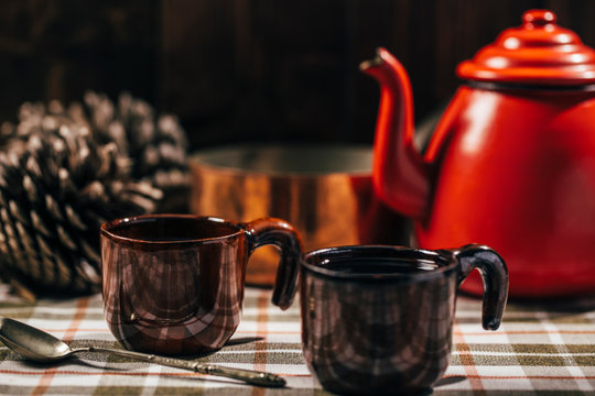 Rustic tea set