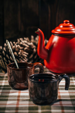 Rustic tea set