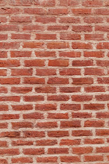 Red brick wall. Texture. Background.
