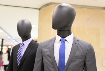 showcase model in department store