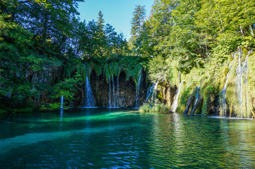 Waterfall and Lake, Plitvice Lakes National Park