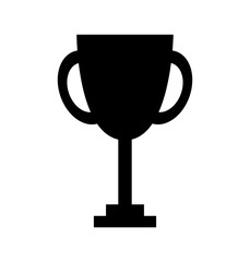 trophy cup award isolated icon vector illustration design