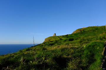 Fototapeta na wymiar Castle at Cliffs of Moher
