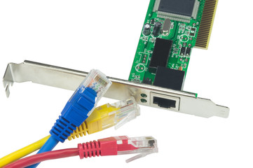 Network card and network cable plug