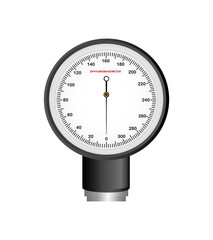 Blood pressure gauge isolated icon vector illustration design