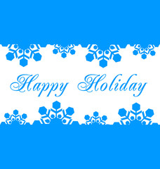 Happy Holidays vector illustration for holiday design