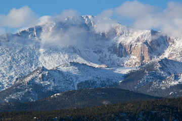 Fresh Snow on Pikes Peak Colorado