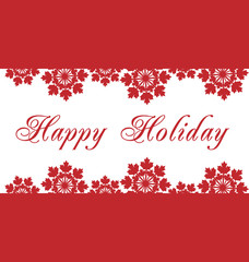 Happy Holidays vector illustration for holiday design