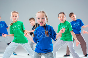 The kids dance school, ballet, hiphop, street, funky and modern dancers
