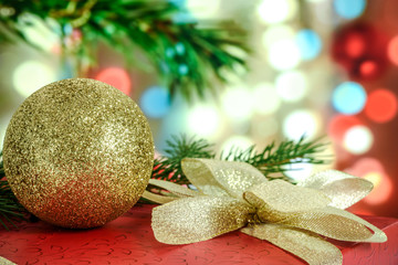Christmas gift under the Christmas tree