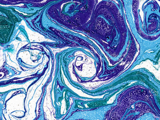 Hand drawn abstract marble texture. Handmade with liquid paint.