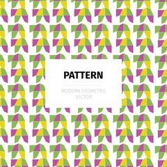 Modern vector pattern in a trendy geometric style for decoration products and packaging or identity