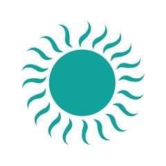summer sun isolated icon vector illustration design