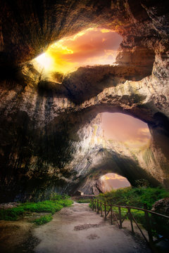 Devetaki cave in bulgaria
