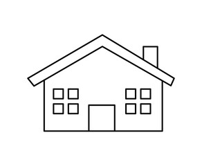 exterior house isolated icon vector illustration design