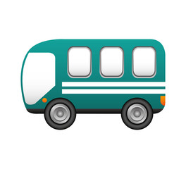 bus transport service icon vector illustration design