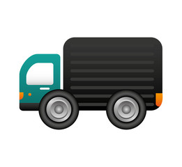 truck vehicle delivery service vector illustration design
