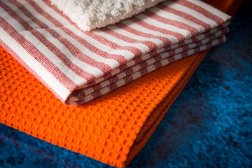 Colored towels Kitchen