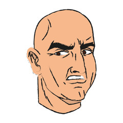 Man cartoon icon. Male avatar person people and human theme. Isolated design. Vector illustration