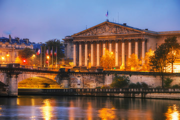 Fototapeta premium Assemblee Nationale (National Assembly) in Paris, France