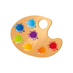 colors pallete isolated icon vector illustration design