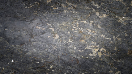 Black texture of the rock
