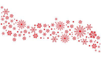 Świąteczny baner z płatkami śniegu, element dekoracyjny - obrazy, fototapety, plakaty