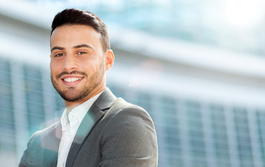 Smiling businessman