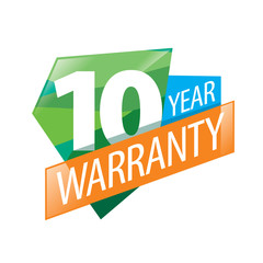 vector logo 10 years warranty