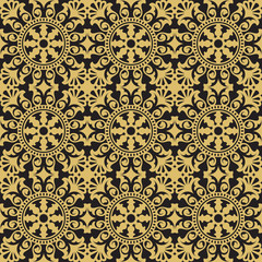 Seamless geometric tiling pattern