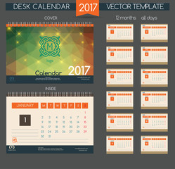 Design Desk Calendar 2017.