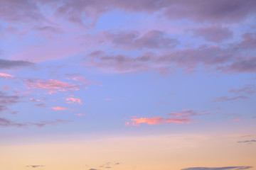 Sky and clouds / Sky and clouds at twilight.