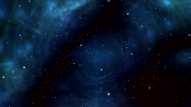 Space-time or tunnel in space. On boundary of the black hole. Black hole or wormhole