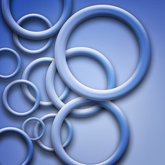 Blue abstract circle design