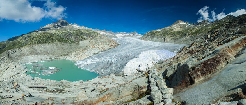 Panorama - Rhonegletscher - Schweiz