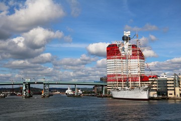 View from Göta Canal to Gothenburg, Sweden Scandinavia
