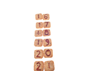 number cookies 16, 17, 18, 19, 20, 21,
